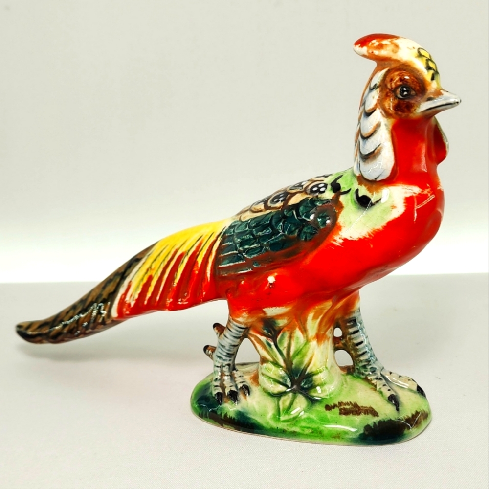 Vintage Arco pheasant hand painted figurine